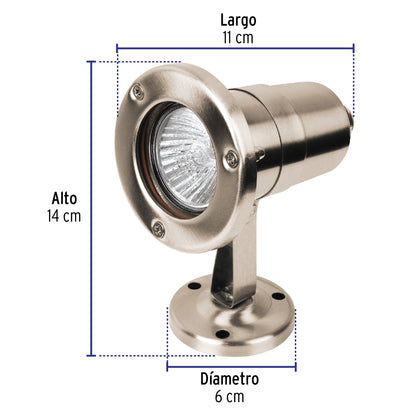 Sobrepuesto exterior, cilíndrico, spot, 1xMR16GU5.3, Volteck SOB-701S 47393 MM0