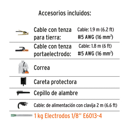 Soldadora inversora 130 A, 127V, Truper SOIN-130 102236 MM1