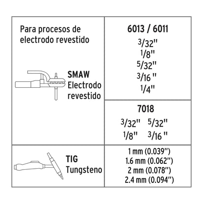 Soldadora inversora 250 A, 220 V, Truper SOIN-250 17411 MM1