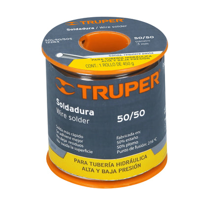 Soldadura sólida 50/50 para tubería hidráulica, 450 g SOL-50/50S 12284 MM1