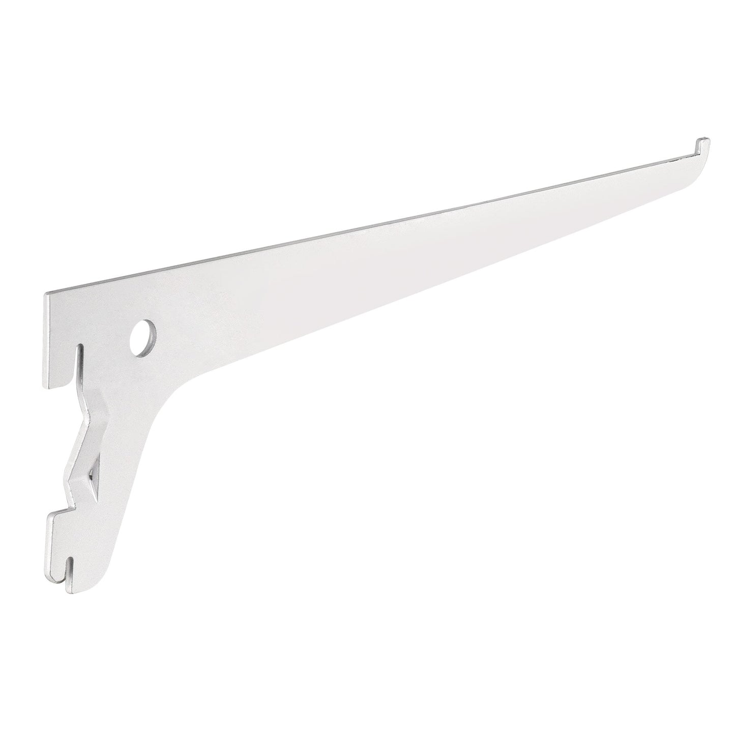 Ménsula plana blanca para cremallera sencilla, 25cm, Fiero SOMO-10MS 47708 MM00