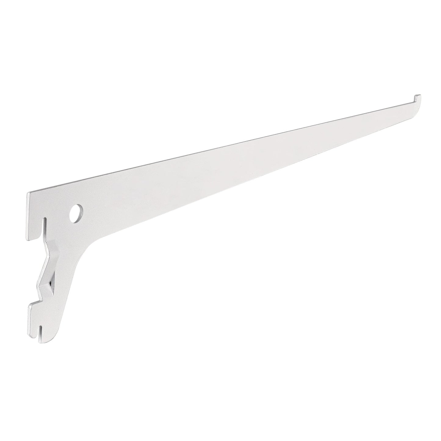 Ménsula plana blanca para cremallera sencilla, 30cm, Fiero SOMO-12MS 47709 MM00