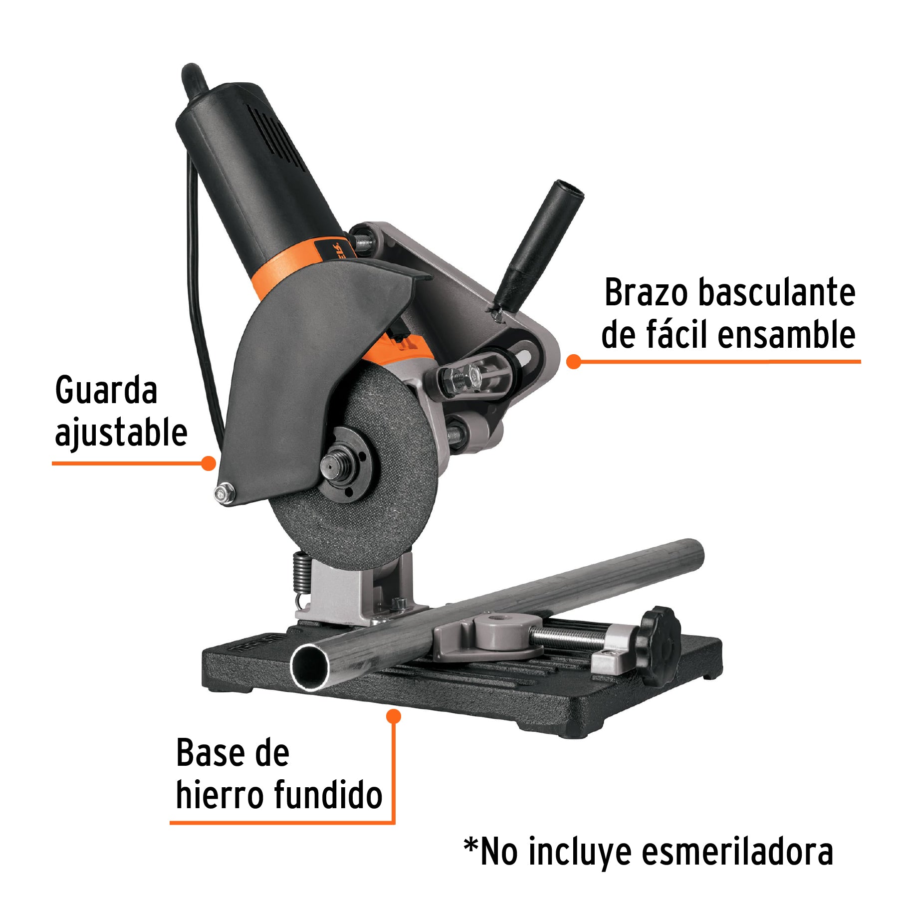 Soporte para esmeriladora angular de 4 1/2', Truper SOP-E45 102273 MM00