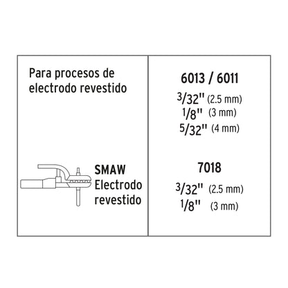 Soldadora arco eléctrico, corriente alterna,compacta, 180 A SOT-250C 17958 MM0