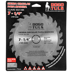 SIERRA CIRCULAR PARA MADERA 7-1/4" 