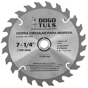 SIERRA CIRCULAR PARA MADERA 7-1/4" 