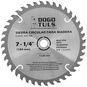 SIERRA CIRCULAR PARA MADERA 7-1/4" 