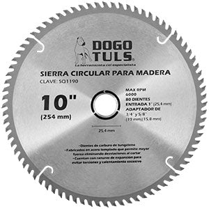 SIERRA CIRCULAR PARA MADERA 10" 