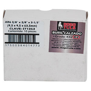 BURIL CALZADO AR6 3/8" DERECHO K42 D2