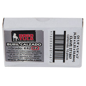 BURIL CALZADO C4 1/4" CUADRADO K42 D2