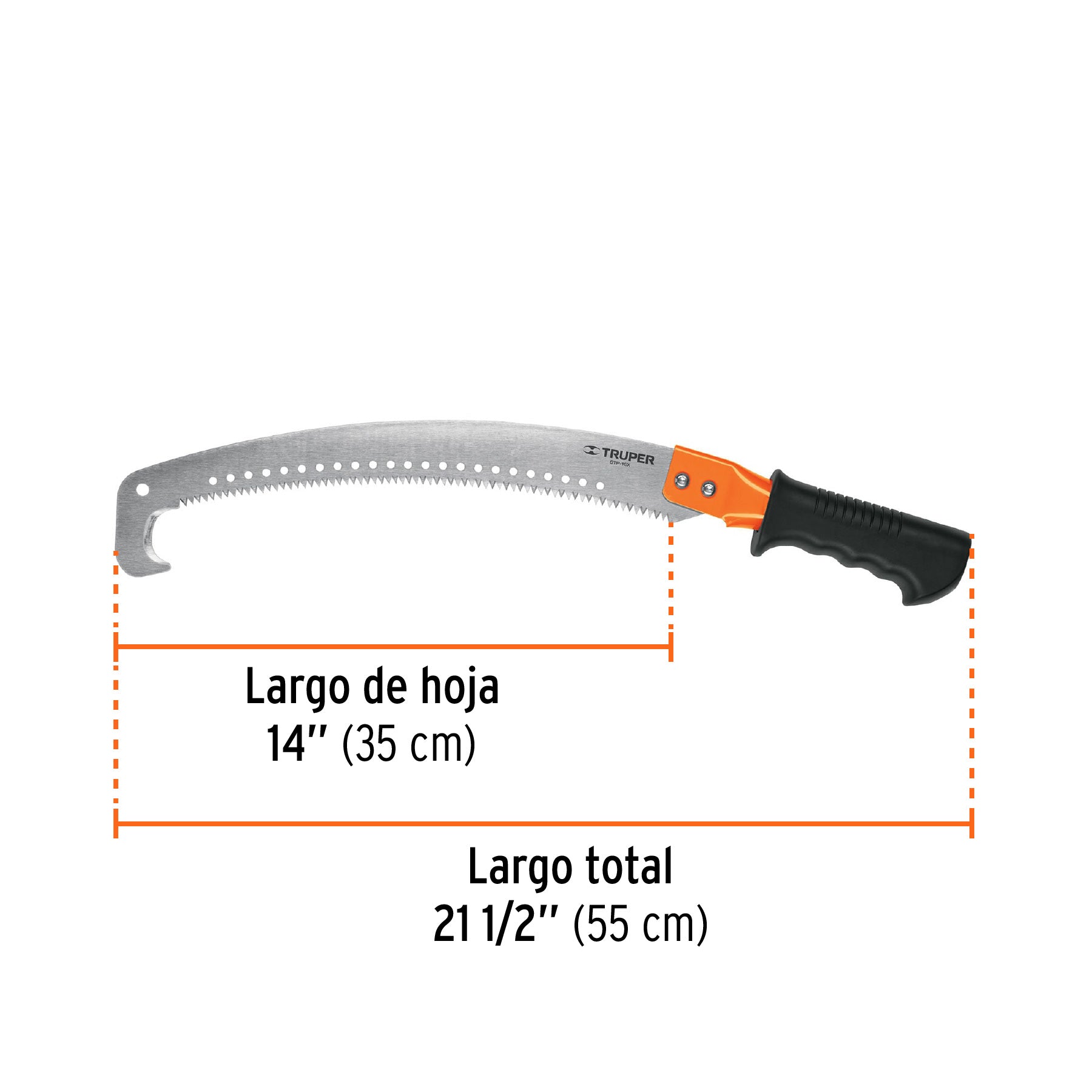 Serrucho de poda 16' con gancho, 5 DPP, mango Comfort Grip STP-16X 18179 MM00