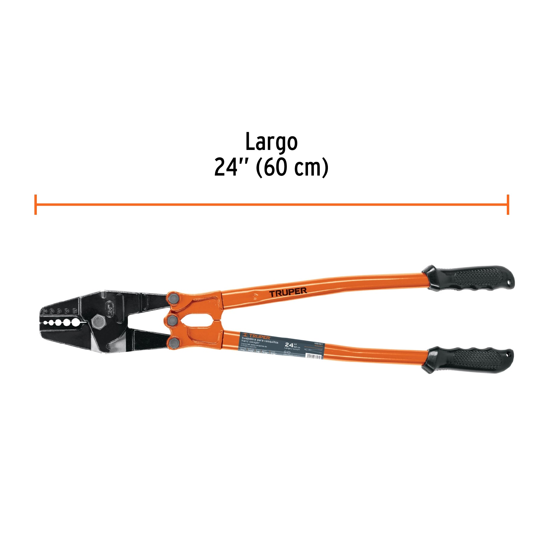 Suajadora 24' para casquillos con cortador de cable, Truper SUCA-24 102487 MM00