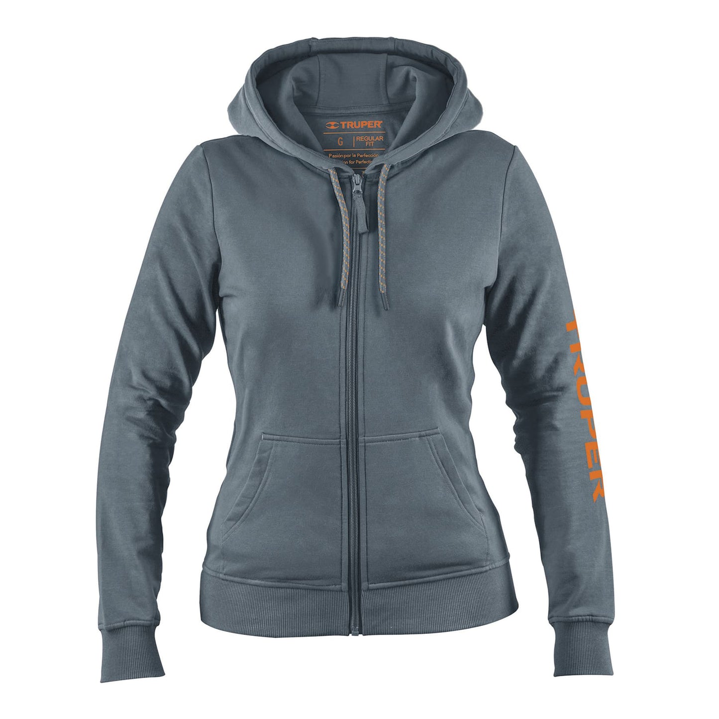 Sudadera gris para dama, talla G, Truper SUD-GD-G 65037 MM3