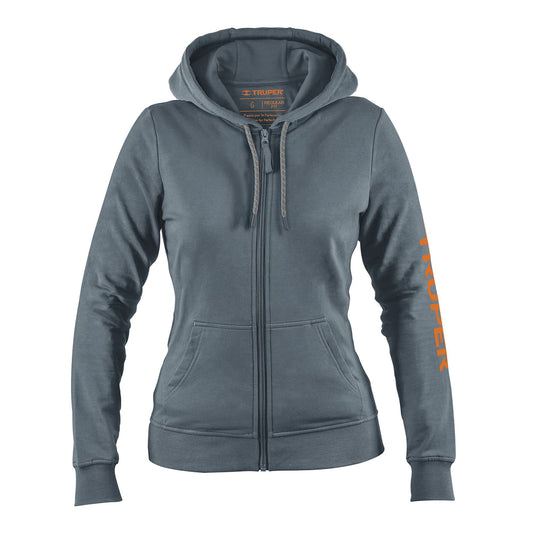 Sudadera gris para dama, talla G, Truper SUD-GD-G 65037 MM3