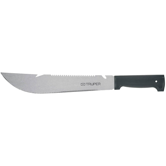 Machete rambo 12' cacha inyectada negra, Truper T-460-12B 100655 MM1