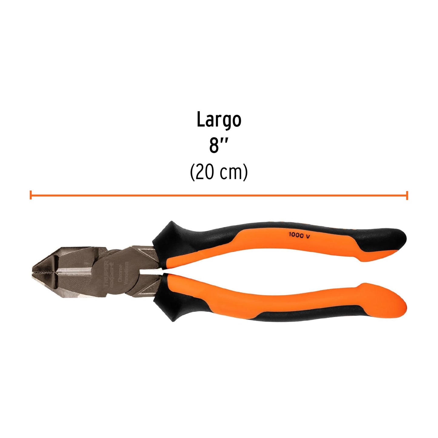 Pinza electricista 8' uso rudo, alta palanca, Comfort Grip T200-8X 12350 MM00