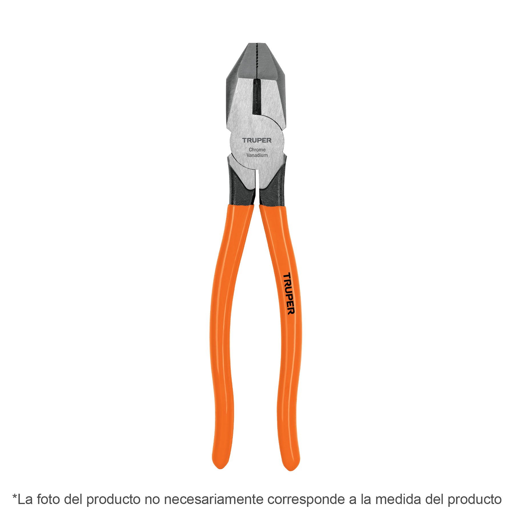 Pinza para electricista 7' uso rudo, mango PVC, Truper T201-7 17303 MM00