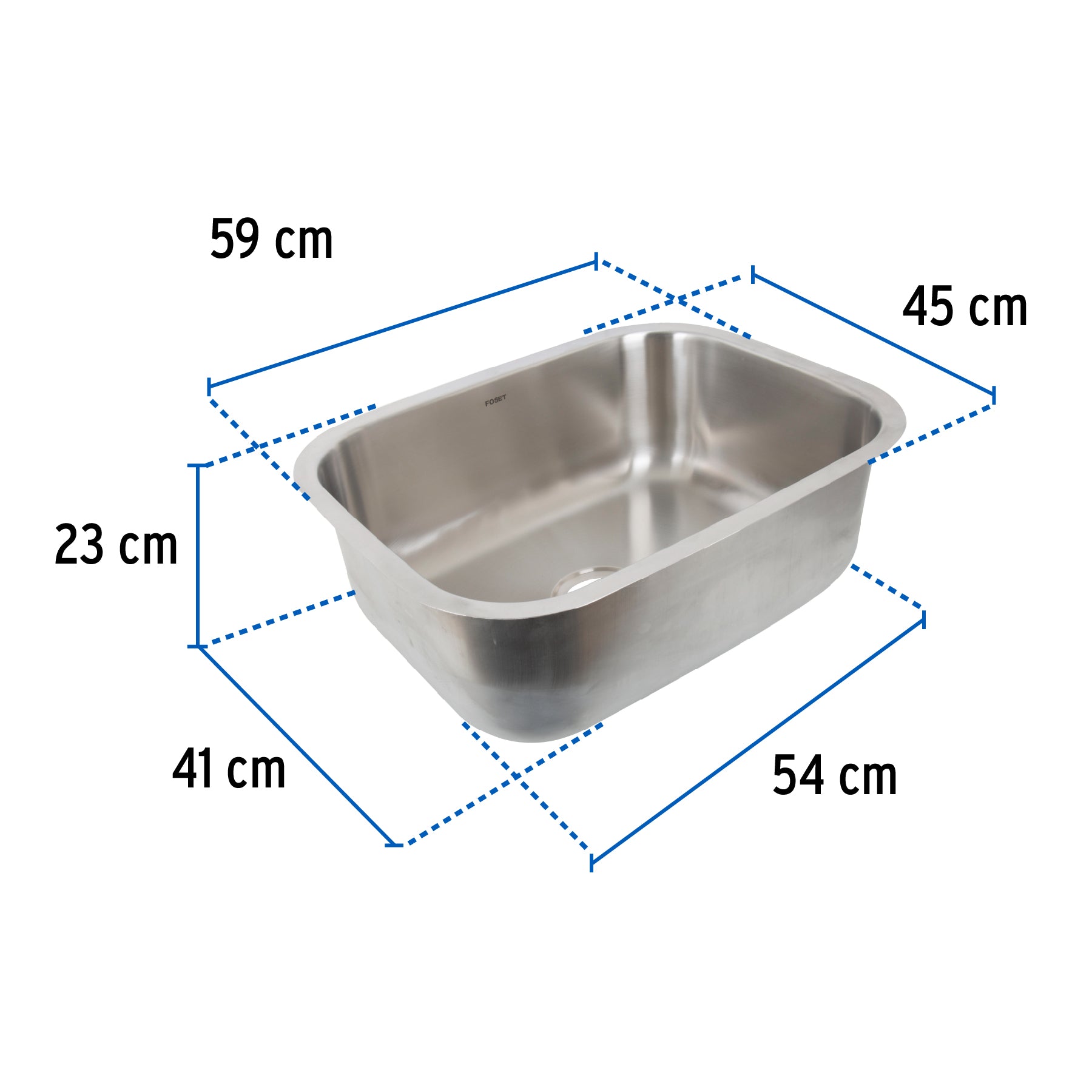 Tarja de submontar 59x46x23cm, Foset Riviera TA-645X 45175 MM00