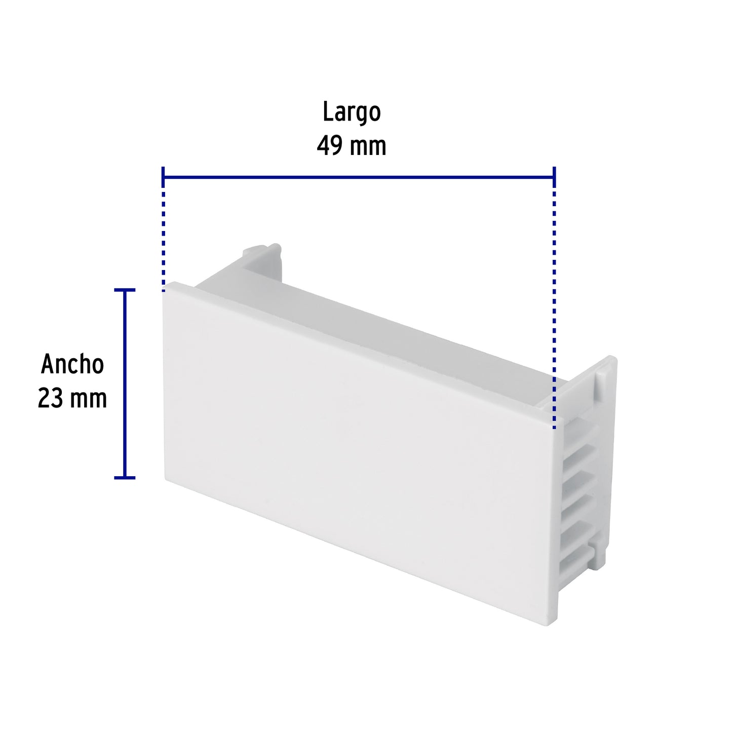 Tapón ciego, 1 módulo, línea Española, color blanco, Volteck TA-EB 47058 MM00