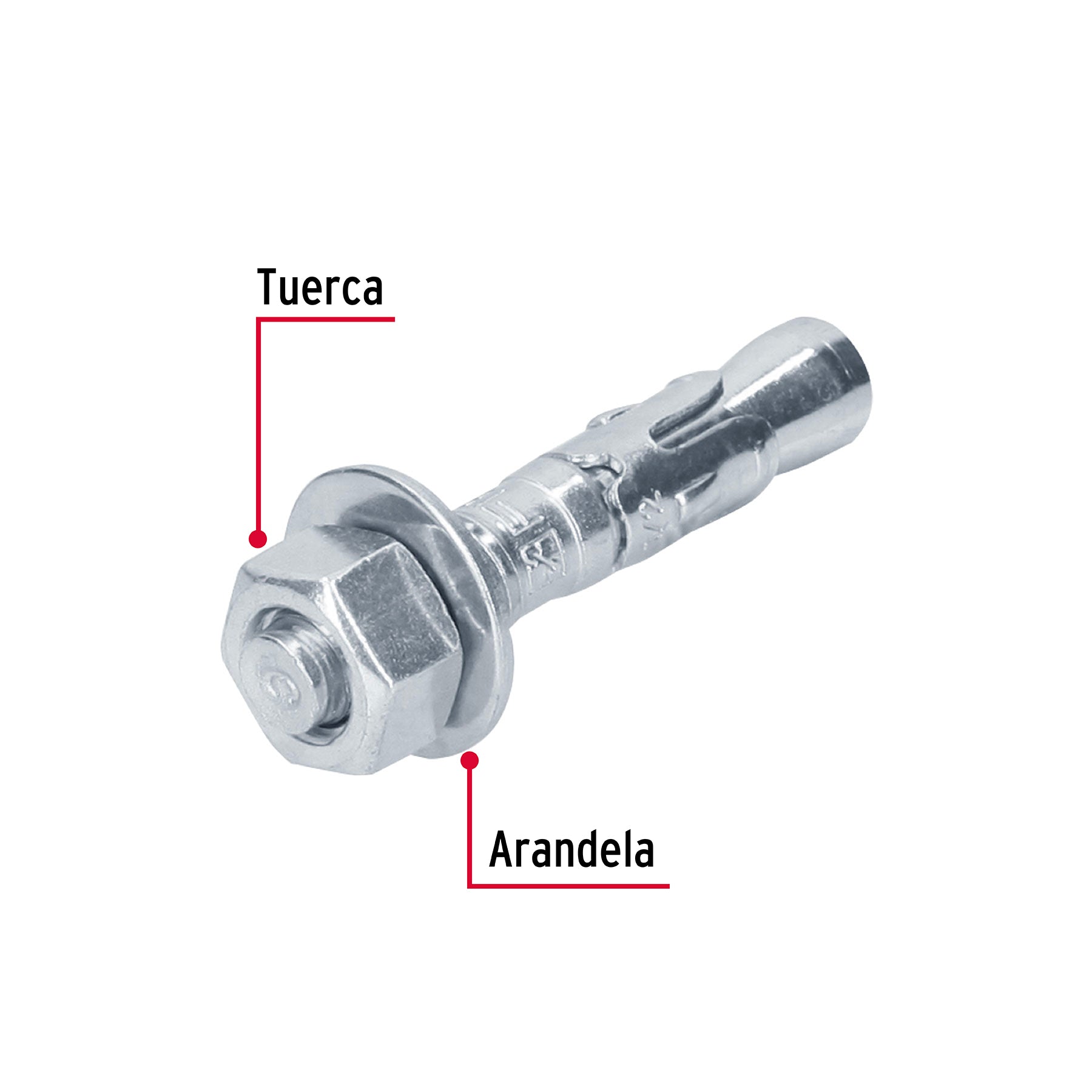 Caja con 25 taquetes arpón de 1/2' x 2-3/4', Fiero TAE-1/2A1G 46645 MM00