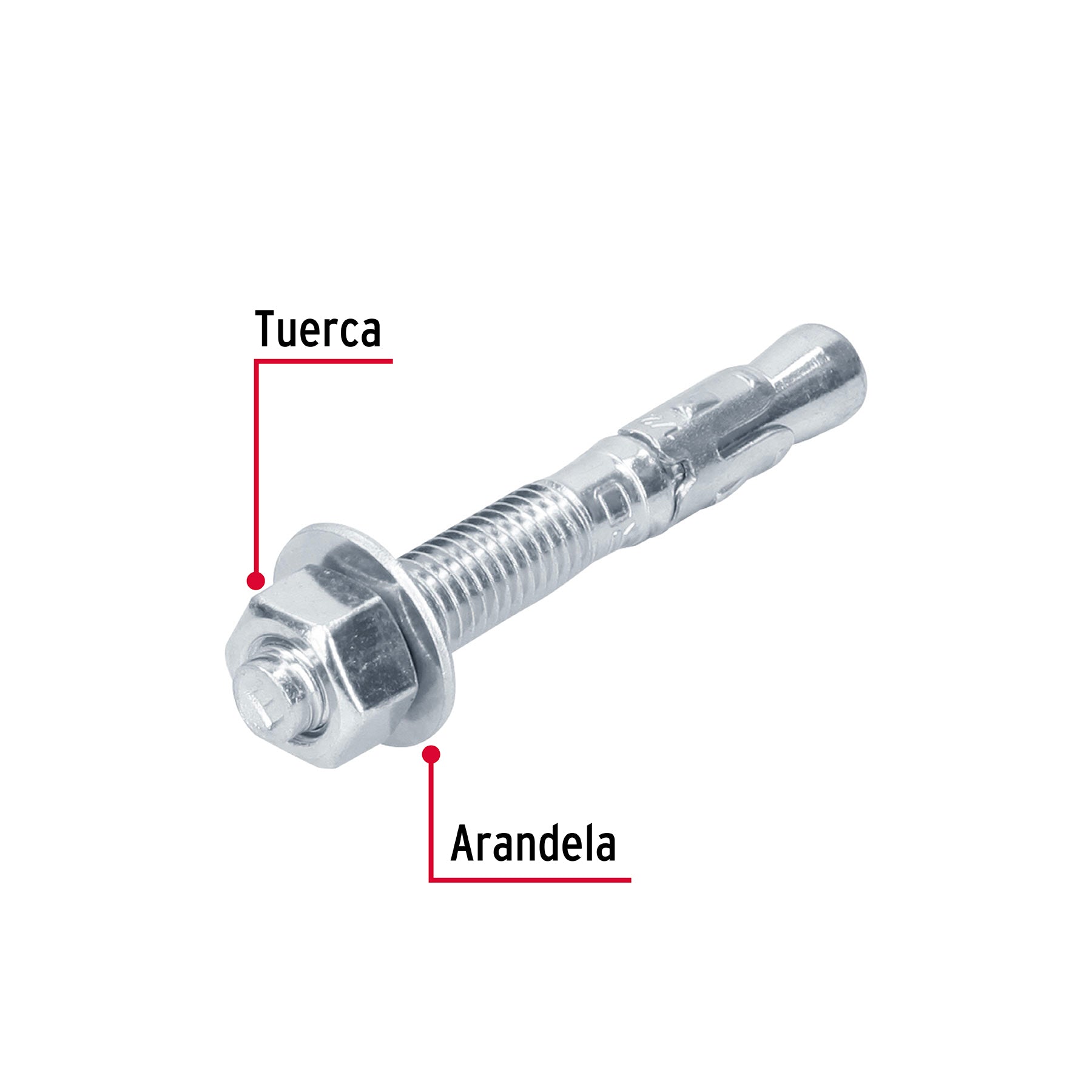 Caja con 25 taquetes arpón de 1/2' x 3-3/4', Fiero TAE-1/2A2G 46646 MM00