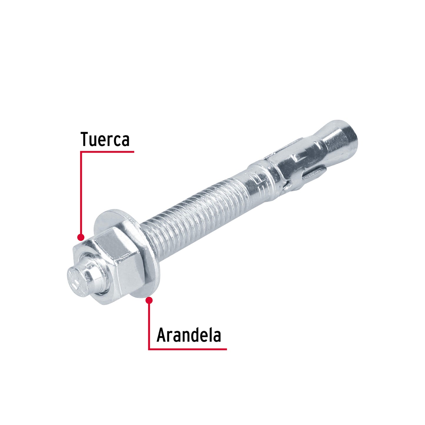 Caja con 25 taquetes arpón de 1/2' x 4-1/4', Fiero TAE-1/2A3G 46647 MM00