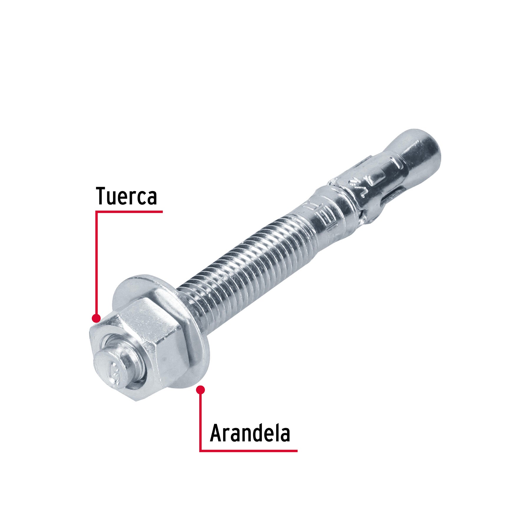 Caja con 25 taquetes arpón de 1/2' x 4-1/2', Fiero TAE-1/2A4G 46648 MM00