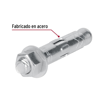 Caja con 25 taquetes expansivos de 1/2' con tornillo, Fiero TAE-1/2TG 47356 MM00