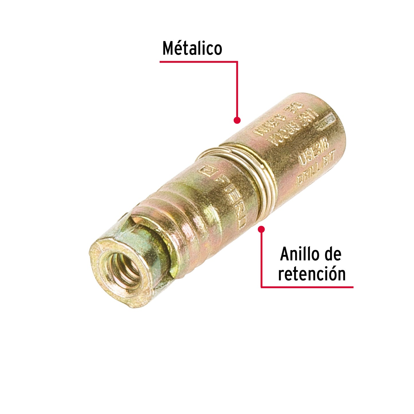 Bolsa con 4 taquetes expansivos de 3/16' sin tornillo, Fiero TAE-3/16 47373 MM1