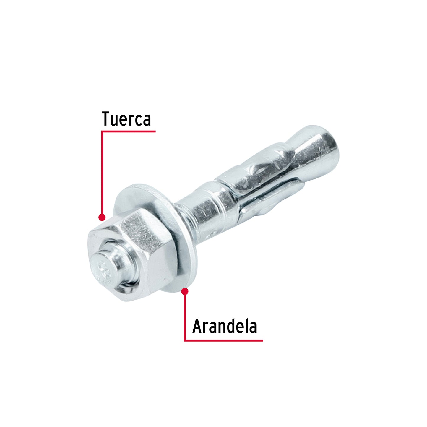 Caja con 50 taquetes arpón de 3/8' x 2-1/4', Fiero TAE-3/8A1G 46639 MM00