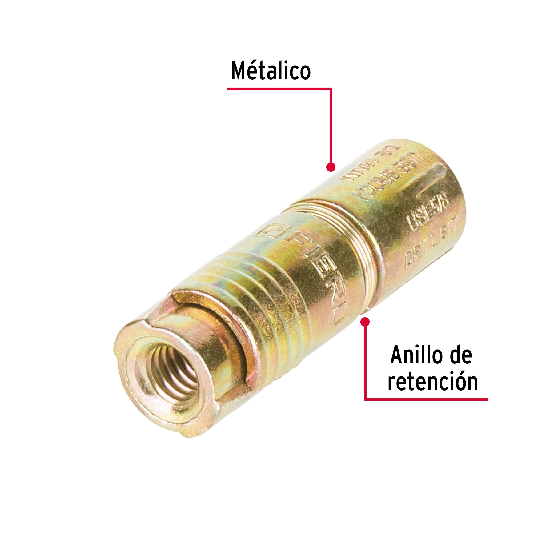 Caja con 50 taquetes expansivos de 5/16' sin tornillo, Fiero TAE-5/16G 47366 MM1