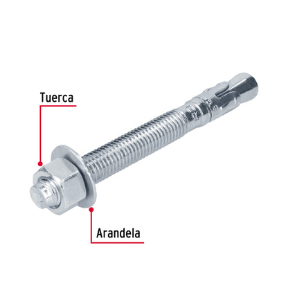 Caja con 25 taquetes arpón de 5/8' x 6', Fiero TAE-5/8A4G 46654 MM00