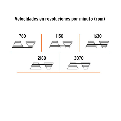 Taladro de piso 8', 1/3 HP (250 W), broquero 1/2', Truper TAPI-8 16174 MM1