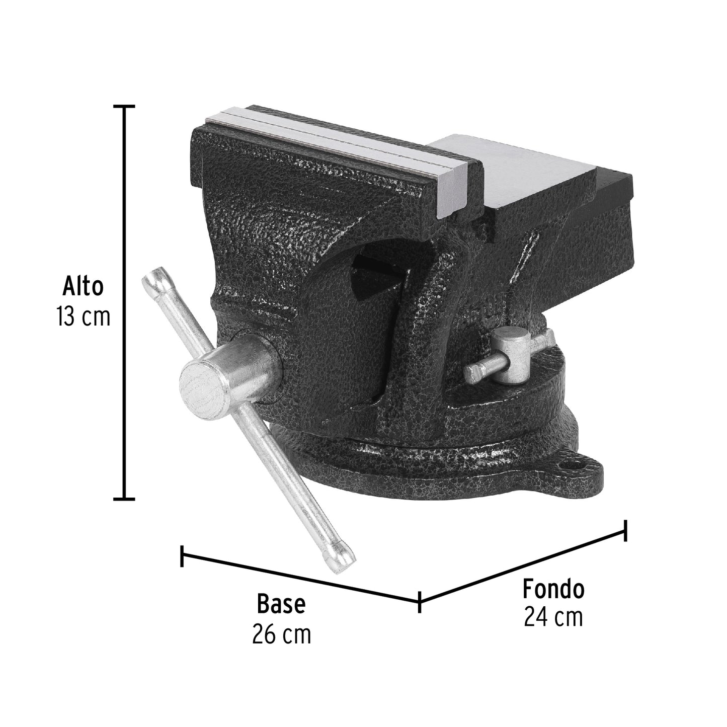 Tornillo de banco 4' de hierro gris, Pretul TB-4P 26039 MM00