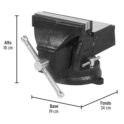 Tornillo de banco 6' de hierro gris, Pretul TB-6P 26043 MM00