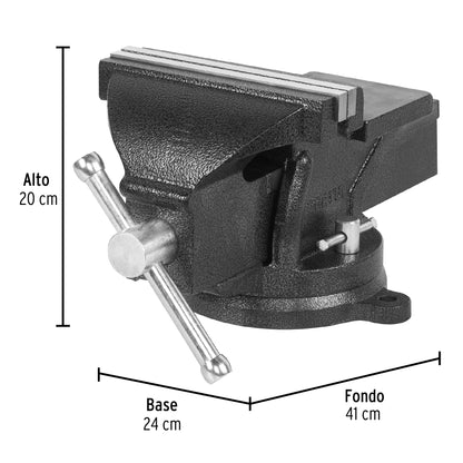 Tornillo de banco 8' de hierro gris, Pretul TB-8P 26044 MM00