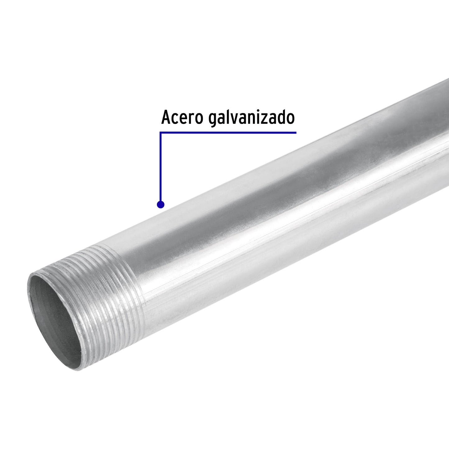 Tubo conduit galvanizado para mufa, 1-1/4', 1.5 m TC-1-1/4-GC 47389 MM1