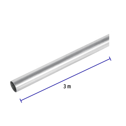 Tubo de acero de 3 m pared delgada, 1/2', Volteck TC-1/2-DA 47232 MM1