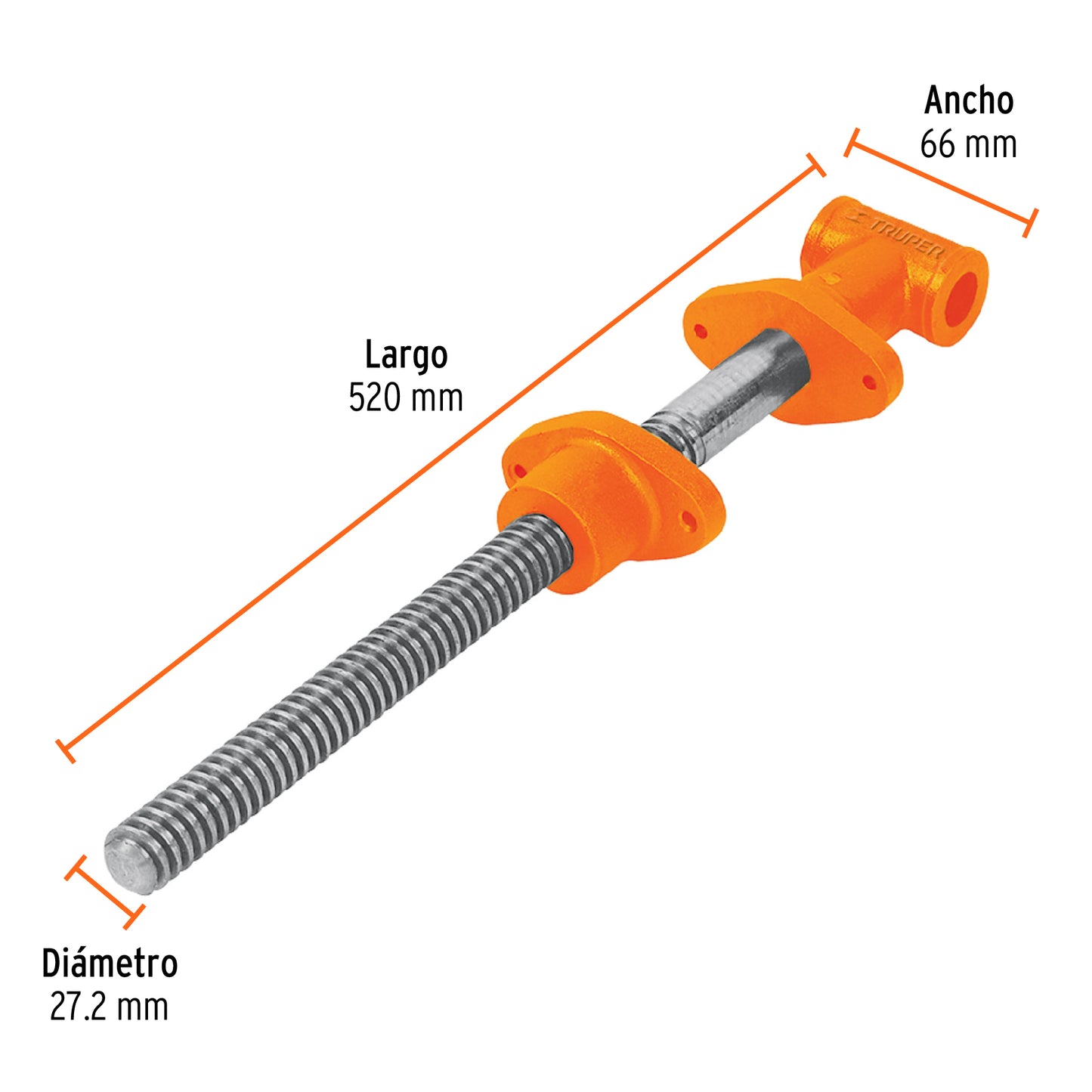 Tornillo de carpintero 16', Truper TC-16 17745 MM00