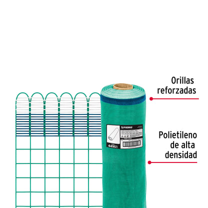 Rollo de 30 m x 0.75 m de malla mosquitera plástica verde TEMO-07PV 44951 MM1