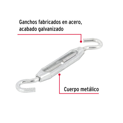 Tensor zinc 3/16' gancho-gancho, Fiero TEN-3/16G 44060 MM00