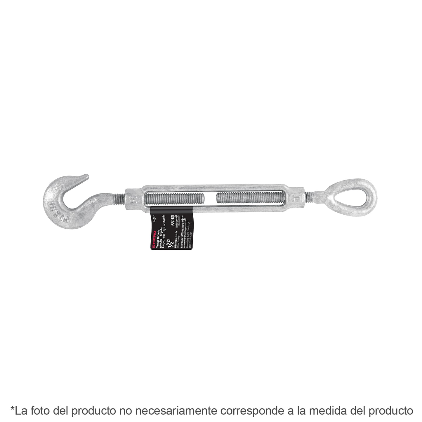 Tensor forjado 3/4' gancho-argolla, Fiero TENF-3/4 44069 MM00