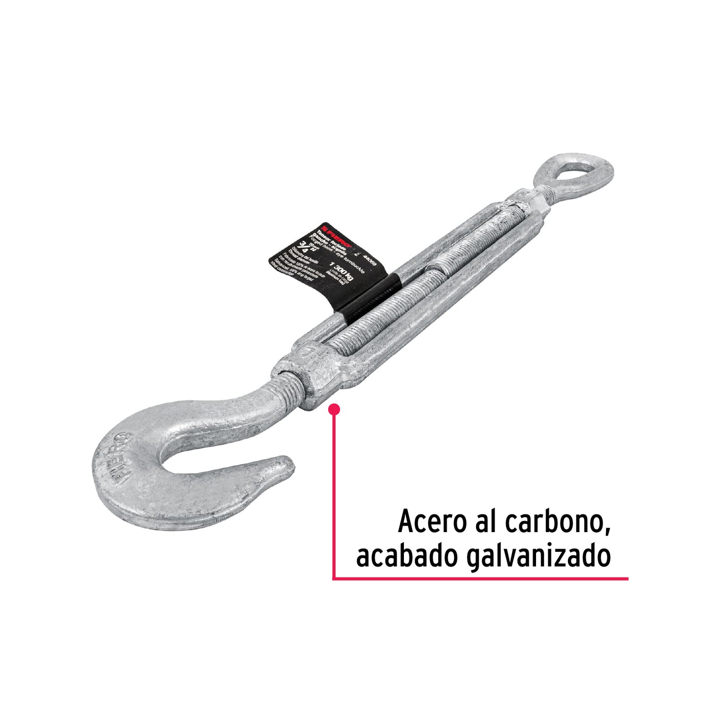 Tensor forjado 3/4' gancho-argolla, Fiero TENF-3/4 44069 MM00