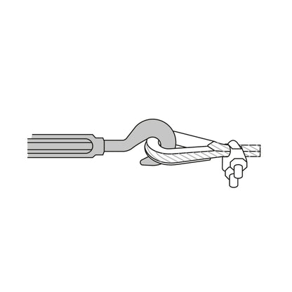 Tensor forjado 5/8' gancho-argolla, Fiero TENF-5/8 44068 MM00