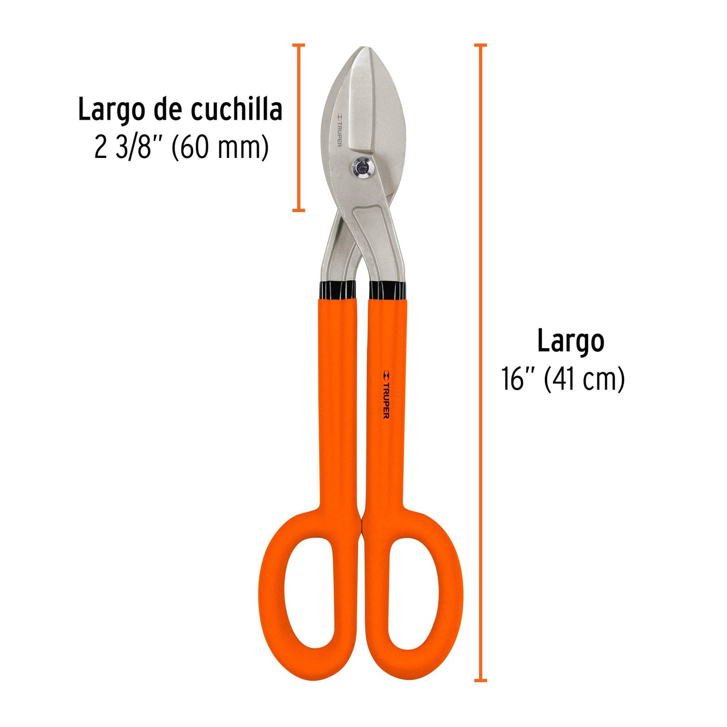 Tijera para hojalatero 16, Truper TH-16 18522 MM00