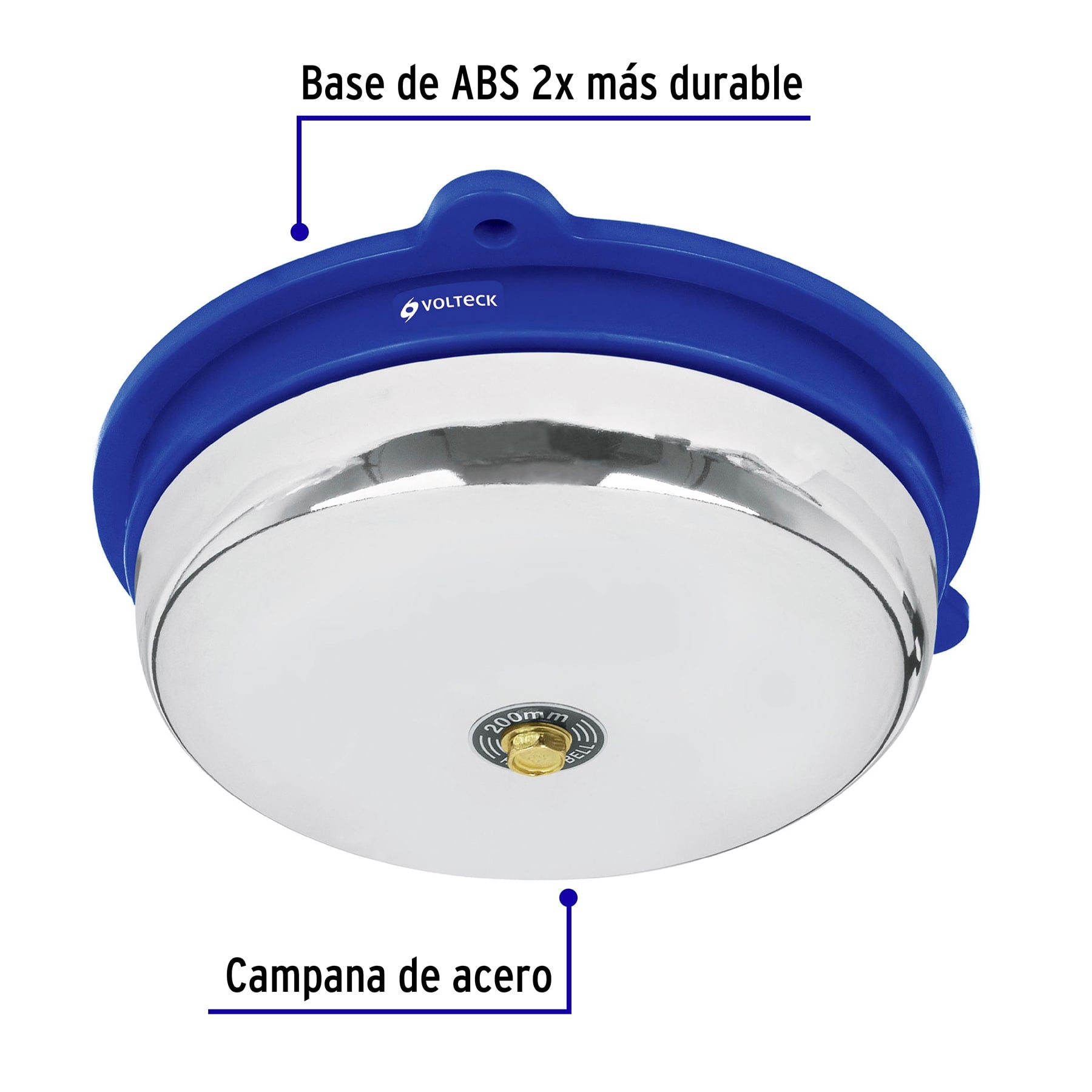 Timbre tipo campana de 8', Volteck TIMC-8 46610 MM0