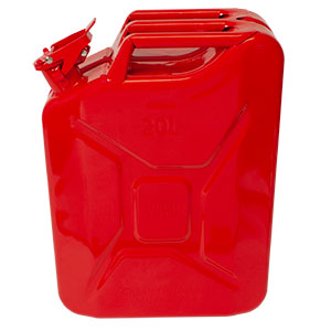 TANQUE DOGOTULS ROJO PARA GASOLINA, 20 LITROS, MODEO D1