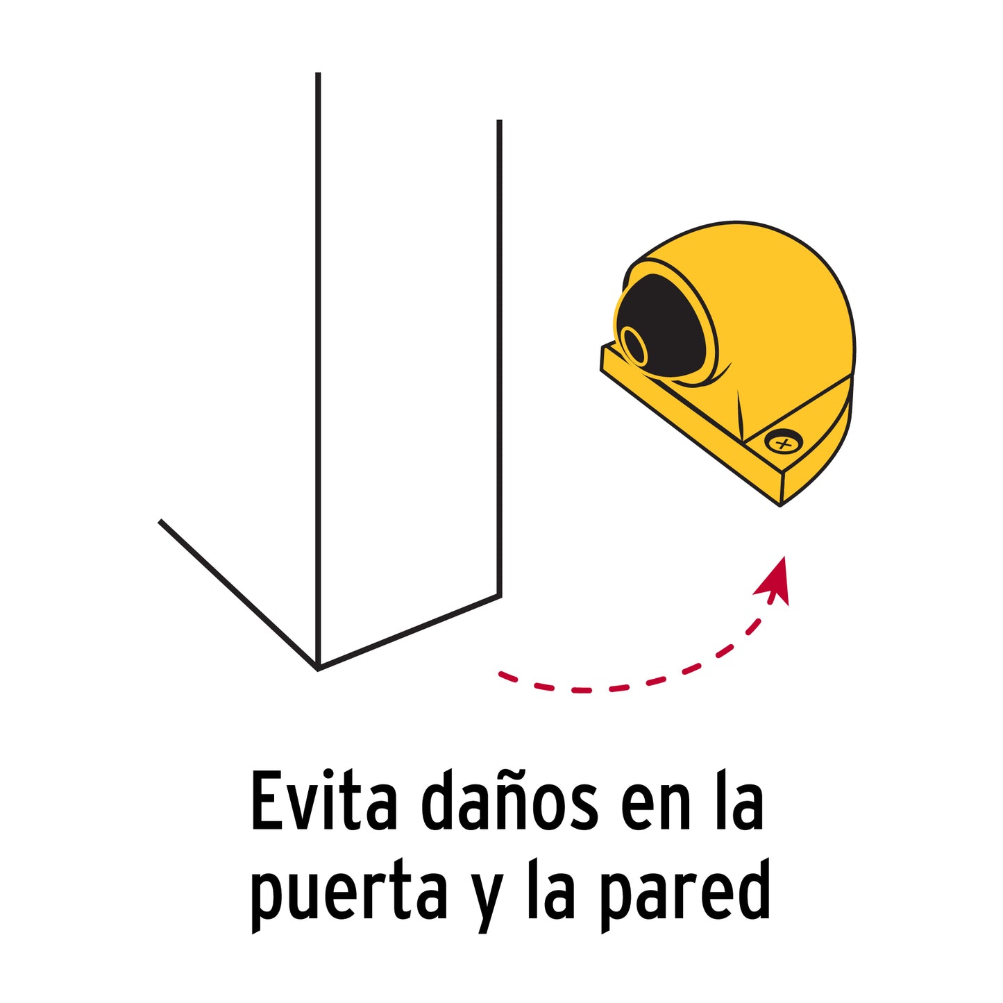 Tope tipo codo para puerta,acabado latón, Hermex TOCO-1 43771 MM0