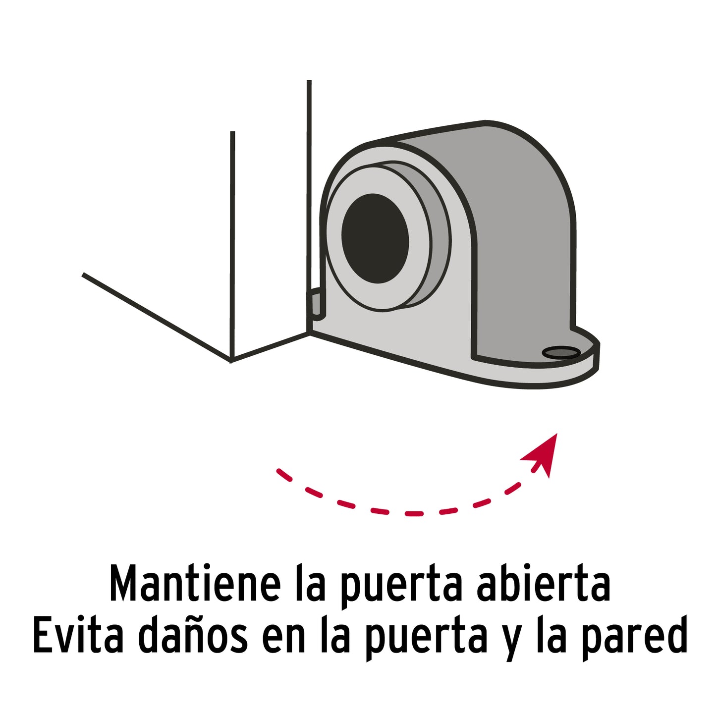 Tope para puerta magnético, acabado cromo, Hermex TOMA-3 43782 MM0