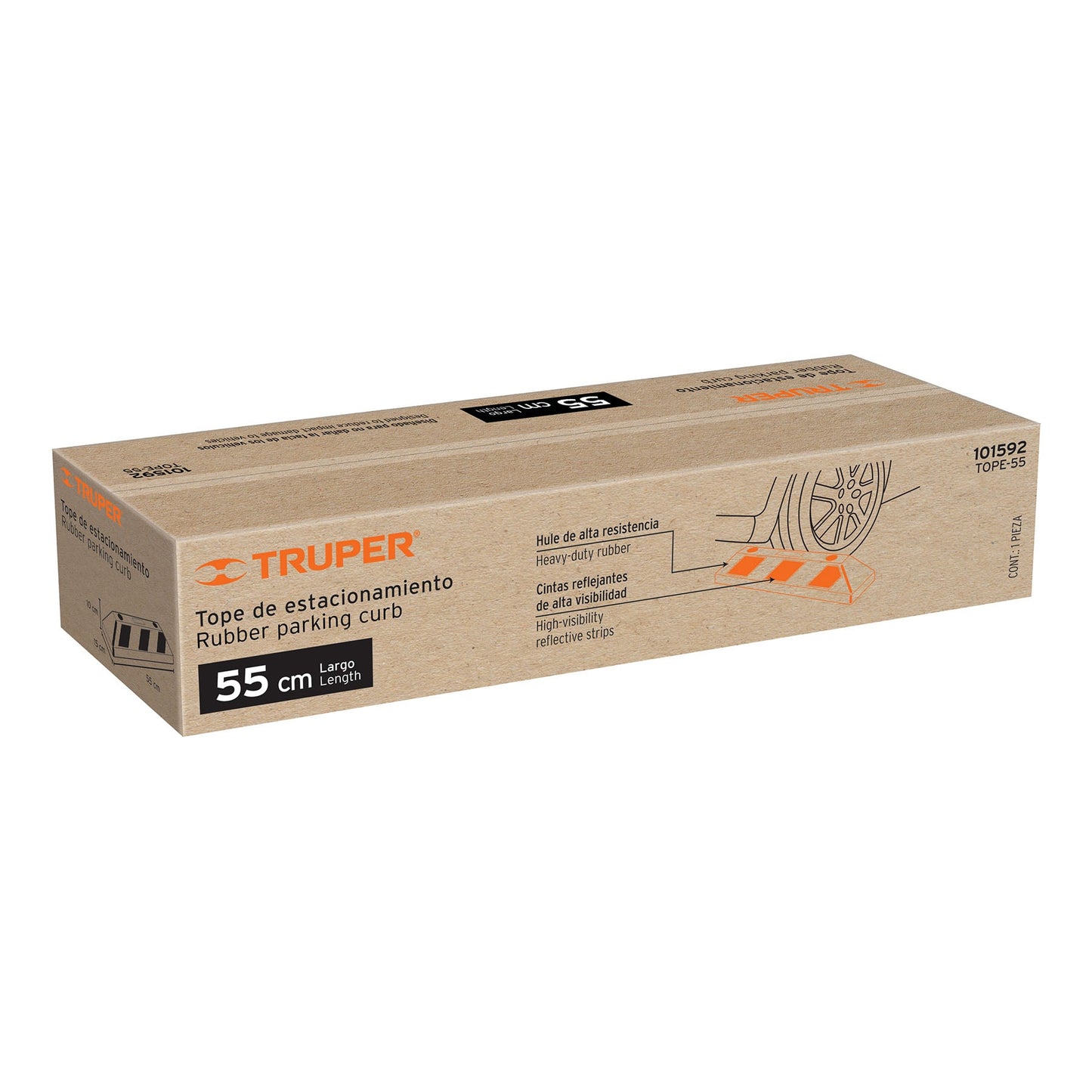 Tope de 55 cm para estacionamiento, Truper TOPE-55 101592 MM00